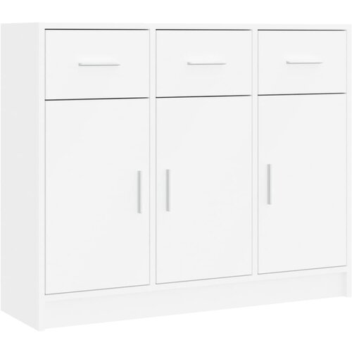 Maison Chic Komoda - Predalnik bela 91x28x75 cm inženirski les, (21715876) Slike