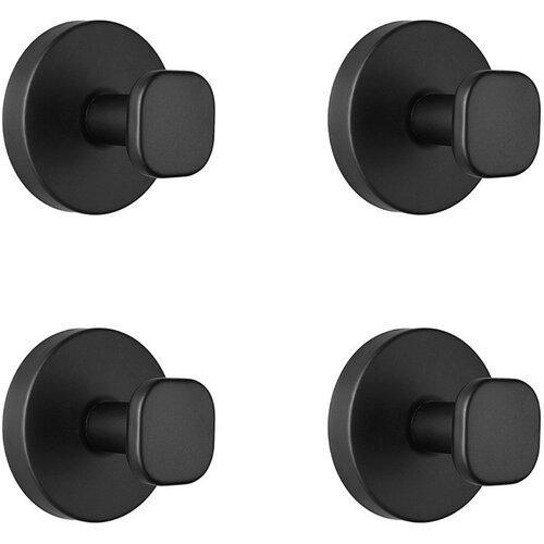 INF 4-delni set sesalnih kavljev iz nerjavečega jekla, brez vrtanja Black, (5000298104) Slike