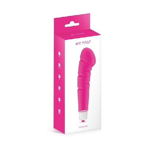 Klitoralni vibrator od silikona | My First Hard On Pink Slike
