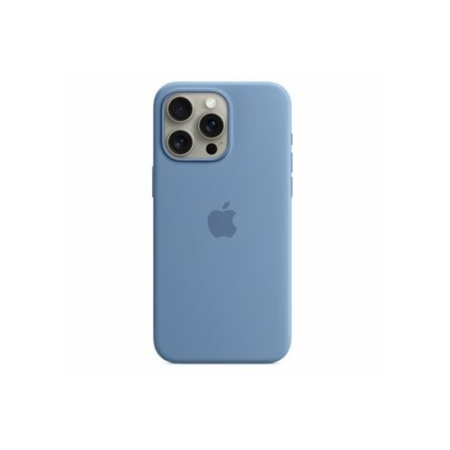 Apple iphone 15 pro max silicone case w magsafe - winter blue (mt1y3zm/a) Slike