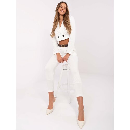 Italy Moda Trousers-DHJ-SP-20316.87-ecru Cene