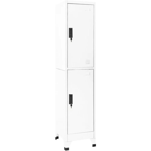 vidaXL omara s ključavnico bela 38x45x180 cm jeklo Cene
