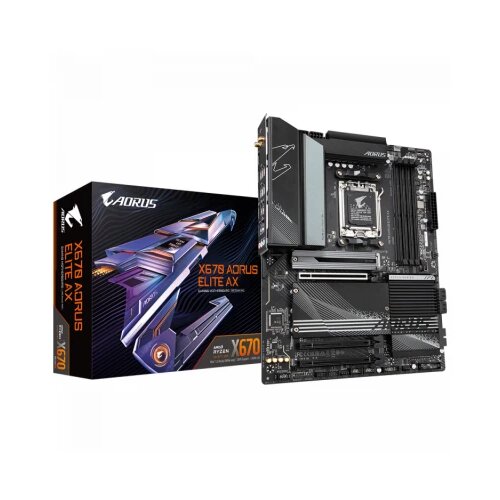 Gigabyte AM5 X670 Chipset, 4xDDR5 AMD EXPO & Intel XMP Memory Module Support, 1xPCIe 5.0 x4 and 3xPCIe 4.0 x4 M.2 Connectors Cene