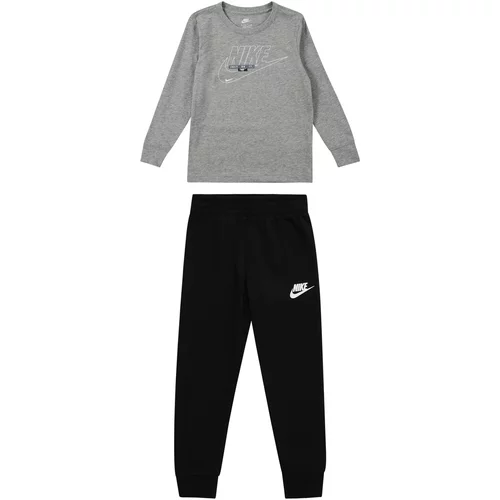 Nike Sportswear Trenirka za tek 'CLUB' pegasto siva / črna / bela
