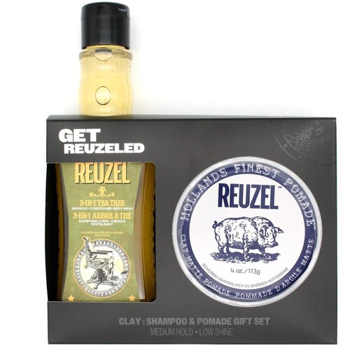 Reuzel Set za negu kose "Clay pomade + Shampoo", Cene
