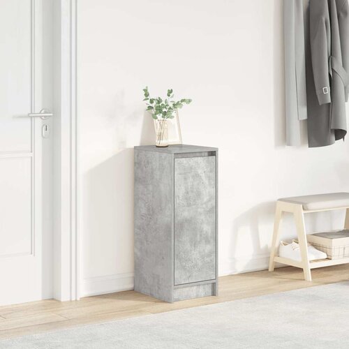 vidaXL Ormarić za cipele boja betona 29,5x34x76 cm konstruiranog drva Cijene