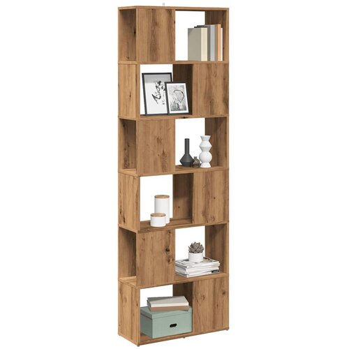 VidaXL Knjižna omara/razdelilnik sob Artisan Oak 60x24x186 cm Slike