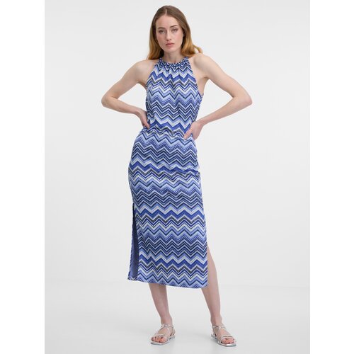 Orsay Blue women's patterned dress - Women's Cene