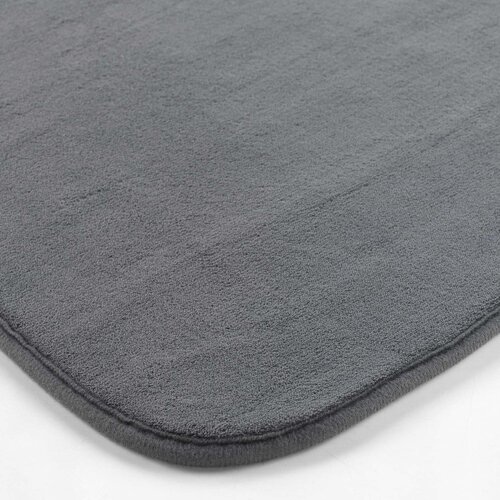 Douceur d int&amp;eacute;rieur Antracitno siva kupaonska prostirka za WC 45x45 cm Vitamine &amp;ndash; Slike
