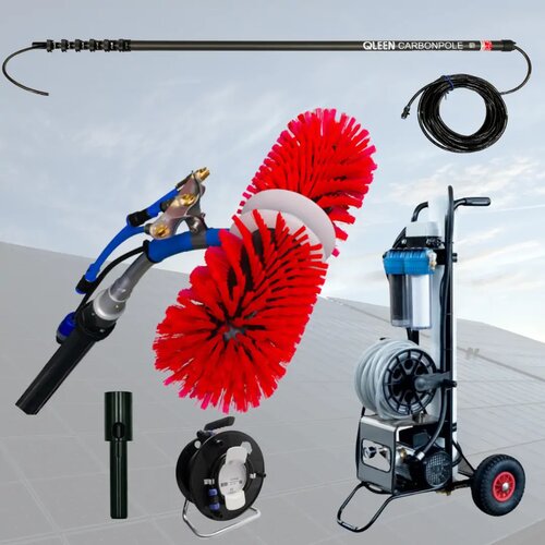  Idromatic-qleen profi set za pranje solarnih panela 12.6m (12.6m 100% karbon teleskop 235 gpa, 60cm rotaciona četka - 150qm/h, četverofazni sistem fil Cene