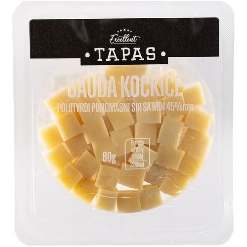 Excellent Tapas gauda kockice EX 80g Cene