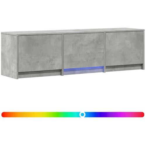 vidaXL TV omarica z LED osvetlitvijo Z LED Beton Siva 140 x 34 x 40 cm, (5000210229) Cene