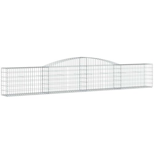  Lučne gabionske ko&amp;scaron;are 7 kom 400x30x60/80 cm pocinčano željezo Slike