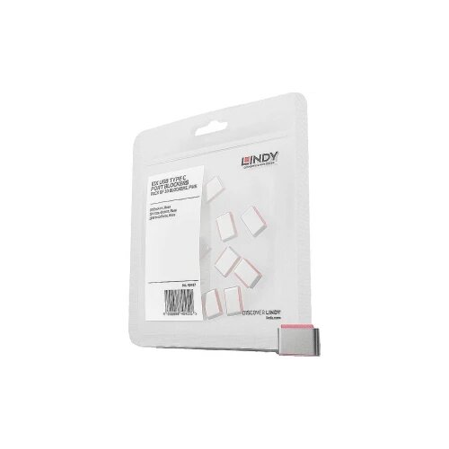 Lindy USB Type C Port Blockers (Without Key) - Pack of 10, Pink Cijene