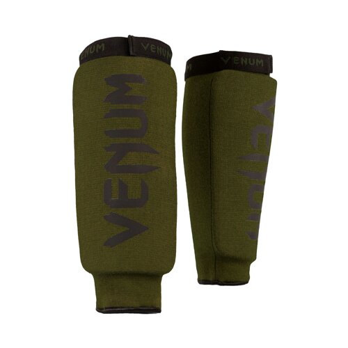 Venum Kontact Shin Guards, without foot, Khaki/Black - XS, (21587024) Cene