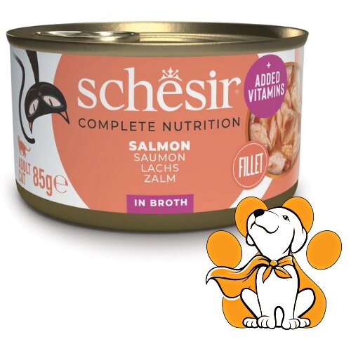 Schesir Cat Natural Salmon in Broth 85g, Fileti Lososa u Sopstvenom Bujonu Cene