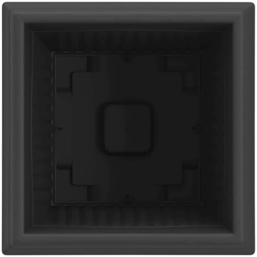  Kvadratna saksija za cvijeće 24 pcs Crna 33 x 33 x 26 cm Slike