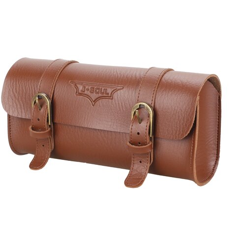Generic vintage torba za kolesarsko krmilo tail bag iz pu usnja (črna), (21131473) Cene