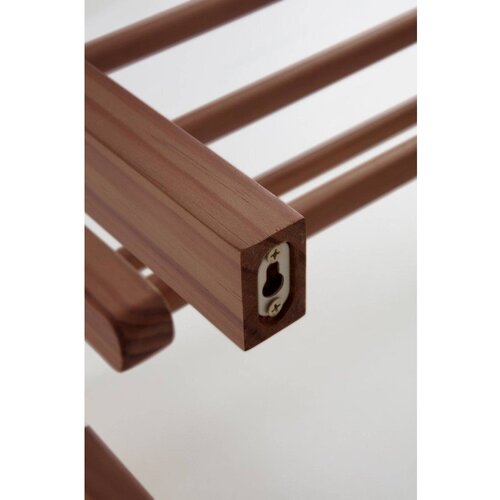 Jotex Obe&amp;scaron;alnik iz masivnega bora v temni naravni barvi 70x30 cm Eddison &amp;ndash; Slike