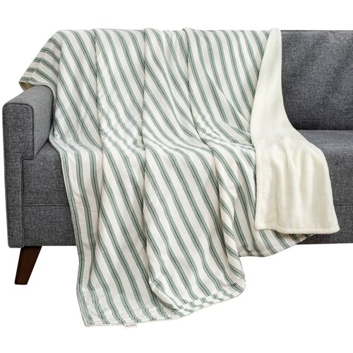 Mijolnir Bijela/zelena deka 150x190 cm Soren Wellsoft &amp;ndash; Slike