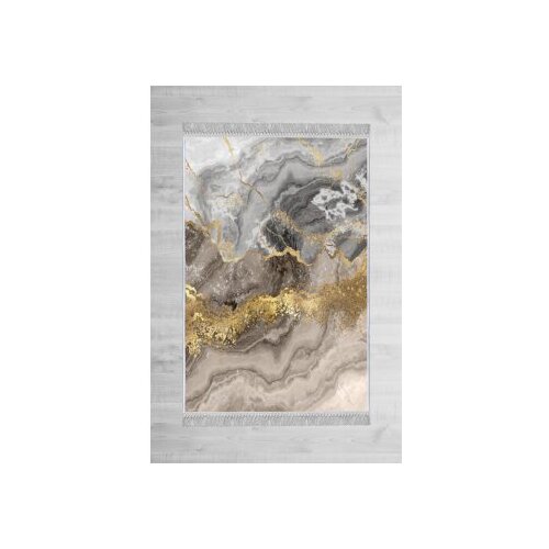 Conceptum Hypnose Tepih Els2375-4, 140x220 cm, Sivo-zlatna boja Slike