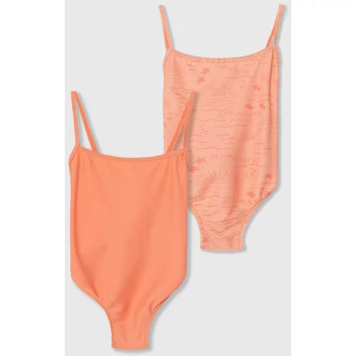 Zippy Dječji jednodijelni kupaći kostim 2-pack boja: narančasta