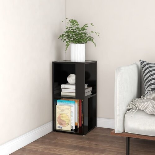 The Living Store Kotna omarica črna 33x33x67 cm iverna plo&amp;scaron;ča - Kotna Omarica, (21429976) Slike