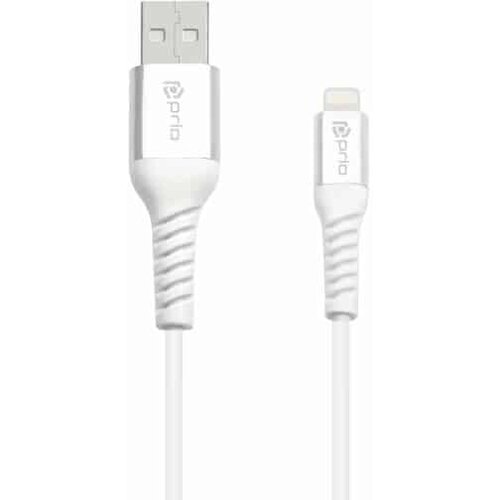 Prio Charge &amp;amp; Sync USB A v Lightning kabel MFi certificiran, 120 cm, bele barve Slike