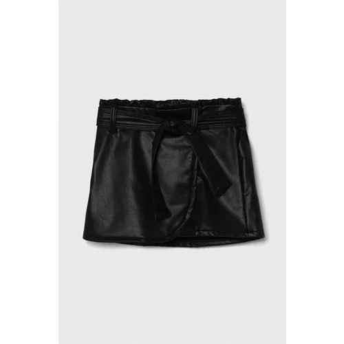 Abercrombie & Fitch Dječja suknja boja: crna, mini, ravna