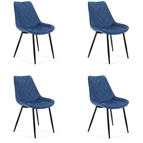 AKORD 4x STOL SJ.0488 TEMNO MODRA, (21703294) Cene