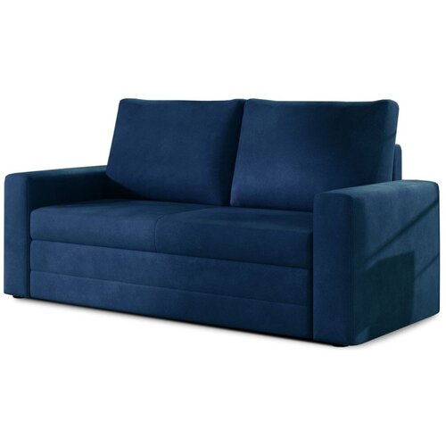 ELTAP Plava baršunasti sklopiva/s prostorom za odlaganje sofa 151 cm Wave – Cijene