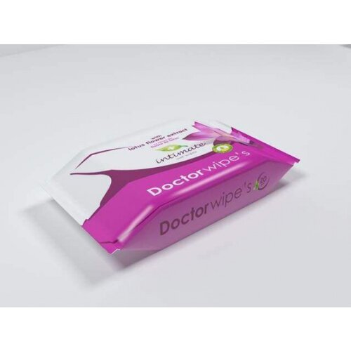 Doctor Wipe&amp;#039;s Vlažne maramice za intimnu negu sa ekstraktom lotosovog cveta Slike