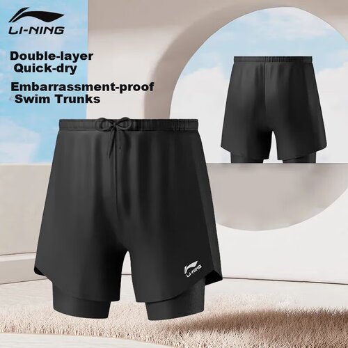 Li-Ning Mu&amp;scaron;ki kupaći &amp;scaron;orts, Crni Slike