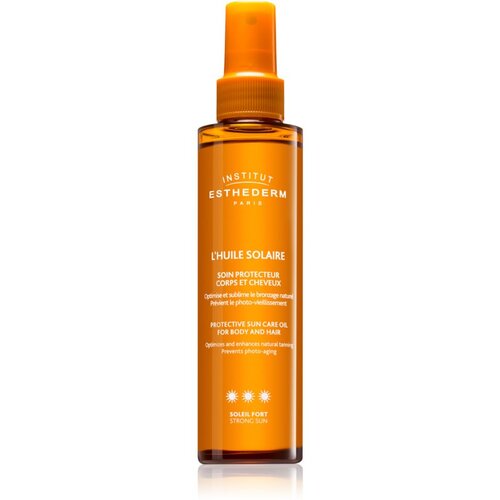 Institut Esthederm Sun Care Protective Sun Care Oil For Body And Hair ulje za sunčanje za tijelo i kosu s visokom UV za&amp;scaron;titom 150 ml Slike