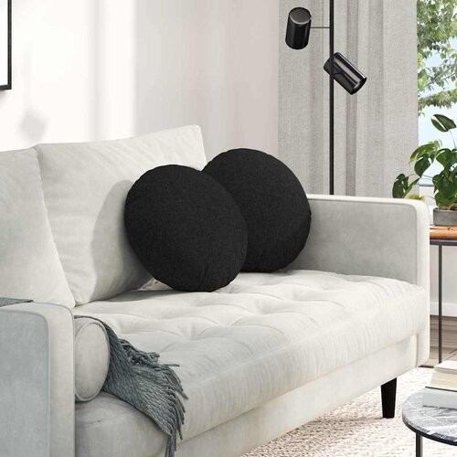  Jastučići za sjedenje 2 pcs Crna &Oslash;40 x 13 cm tkanina Cijene