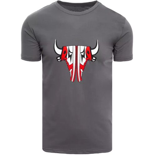 DStreet T-shirt męski grafitowy Cene