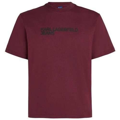 Karl Lagerfeld Majice &amp;amp; Polo majice KLJ REG SS ESSENTIAL TEE Bordo Slike