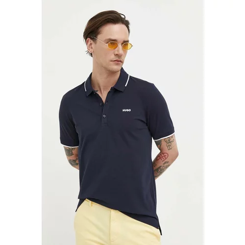 Hugo Polo majica za muškarce, boja: tamno plava, glatki model
