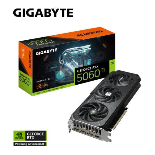 Gigabyte Grafična kartica GeForce RTX 5060 Ti Gaming OC 8G, 8GB GDDR7, PCI-E 5.0 Cene