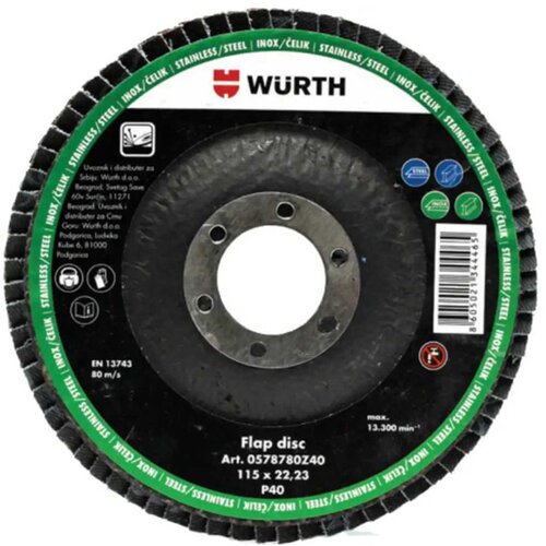 Wurth Lamel. brus. disk ZN 115x22 G80 (0578780Z80) Cene