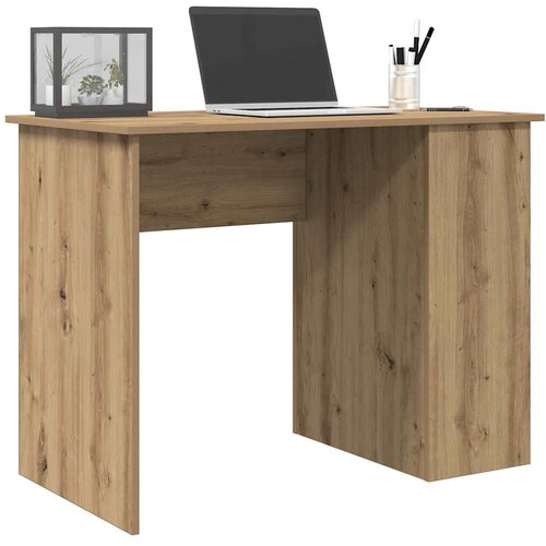 vidaXL Pisalna miza artisan hrast 100x55x75 cm inženirski les Cene
