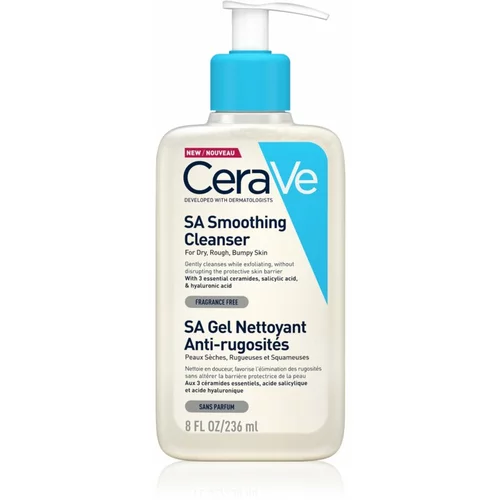 CeraVe Facial Cleansers SA Smoothing umirujući gel za čišćenje za suhu kožu 236 ml za žene