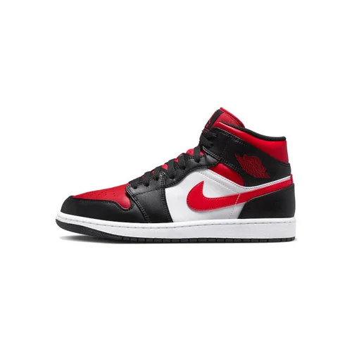 Nike Air Jordan 1 Mid Alternate Bred Toe (GS) Crvena