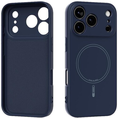 Chameleon Gumiran magnetni ovitek (TPU Magnetic Pastel) za Apple iPhone 17 Pro Max, temno moder Cene