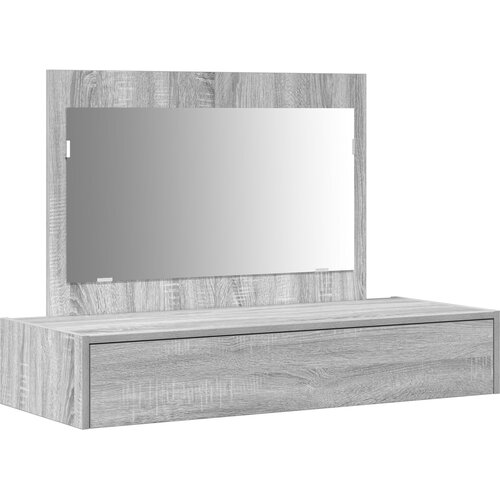 VidaXL Zidni toaletni stol Siva Sonoma 100x40x70 cm Slike