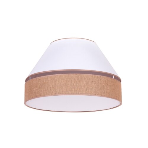  duolla - plafonsko svetlo avignon 1xE27/15W/230V, prečnik 50 cm, bela/braon Slike