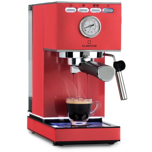 Klarstein pauza, aparat za espresso, 1350 w, tlak 20 bara, spremnik za vodu: 1,4 litre, nehrđajući čelik Slike