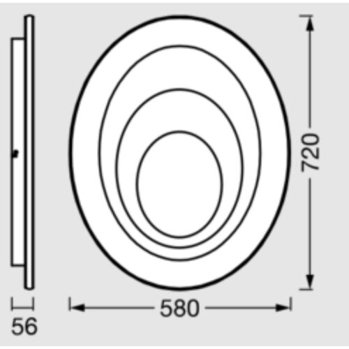 Osram LED plafonsko svetlo ORBIS SPIRAL LED/63W/230V belo Slike