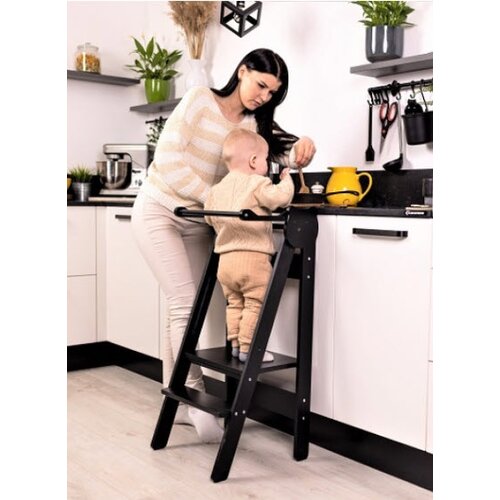 ToddlerInFamily MONTESSORI SKLOPIVI POMO�NIK (VI�E BOJA)-crna Cijene