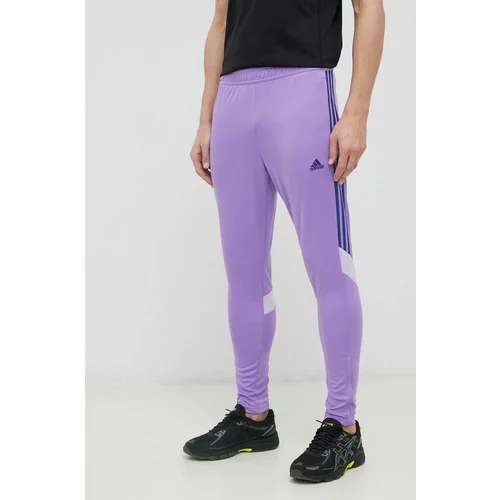 Adidas Hlače za vadbo Tiro vijolična barva